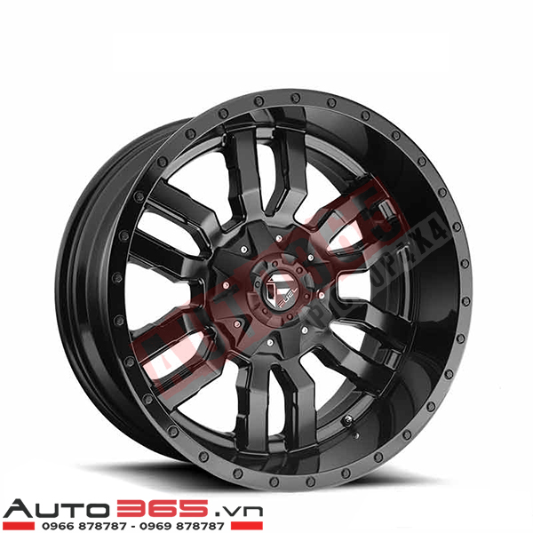 MÂM XE BÁN TẢI FUEL 2018 STYLES SLEDGE D596 SIZE 18″ OFFSET -12